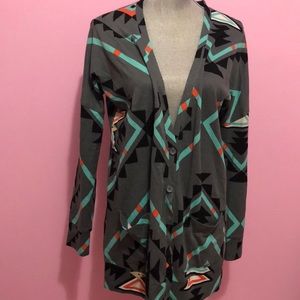 Abstract colorful cardigan